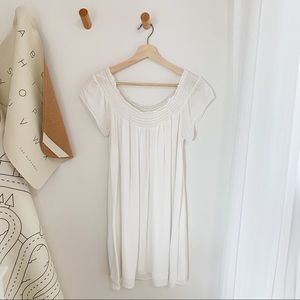 White off the shoulder dress